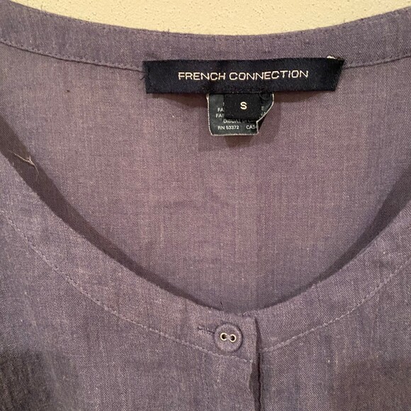 French Connection Betsey draped scoop neck popover oversized S - Picture 5 of 11